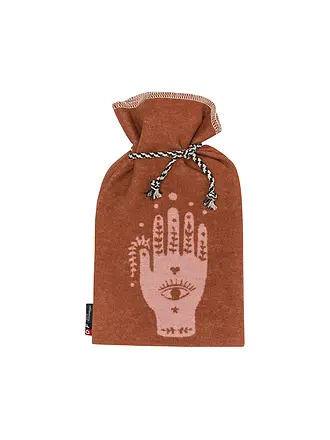DAVID FUSSENEGGER | Wärmflasche SILVRETTA Hand 38x21cm/2 Liter Anthrazit | kupfer